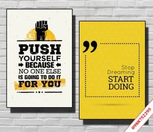 Tranh chữ Slogan tiếng Anh